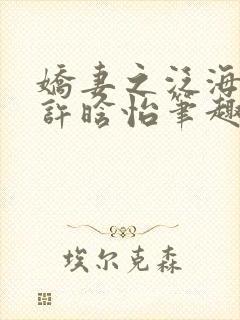 娇妻之泛海之舟许晗怡笔趣阁