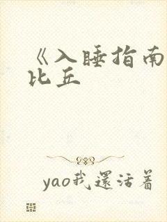 《入睡指南》卡比丘封面