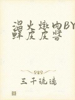 温火炖肉BY海鲜皮皮酱封面