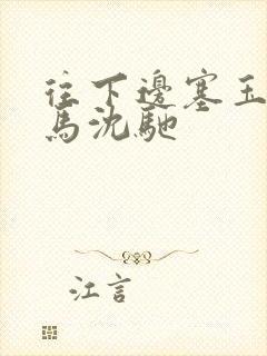 往下边塞玉器骑马沈驰