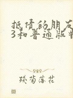 抵债的朋友麦子3和普通版对比封面