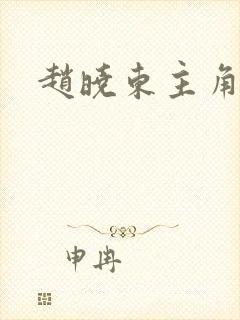 赵晓东主角小说封面