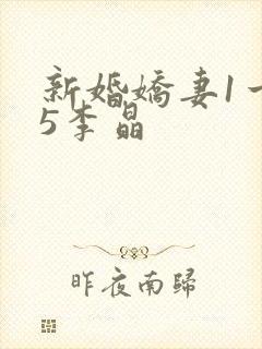 新婚娇妻1一25李晶