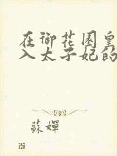 在御花园皇上进入太子妃的小说封面