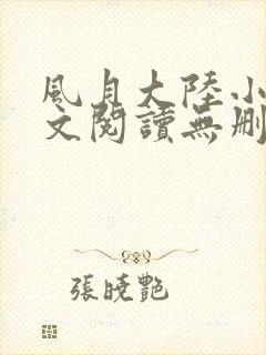 风月大陆小说全文阅读无删减