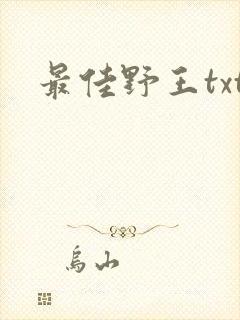 最佳野王txt