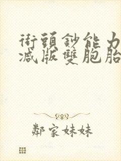 街头钞能力无删减版双胞胎