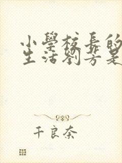 小学校长的幸福生活刘芳是谁封面