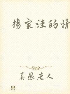 杨家洼的情事封面