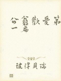 公翁欢爱第三十一篇