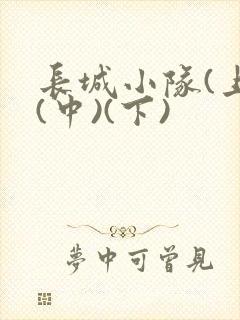 长城小队(上)(中)(下)