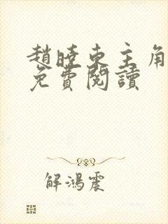 赵晓东主角小说免费阅读封面