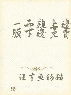 一面亲上边一面膜下边免费阅读封面