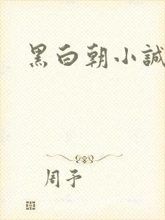 黑白朝小诚