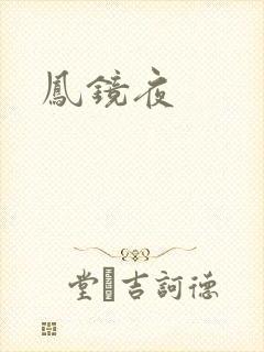 凤镜夜封面