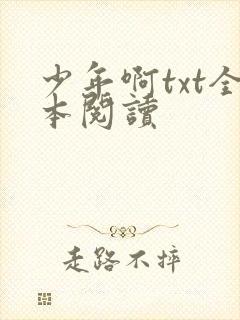 少年啊txt全本阅读