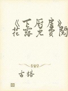 《下厨房》金银花露免费阅读封面