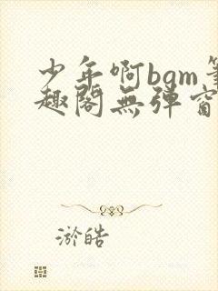 少年啊bgm笔趣阁无弹窗免费