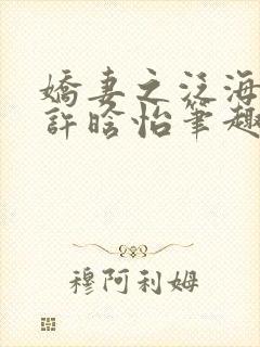 娇妻之泛海之舟许晗怡笔趣阁