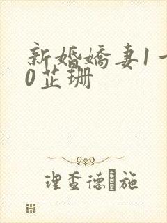 新婚娇妻1一40芷珊封面