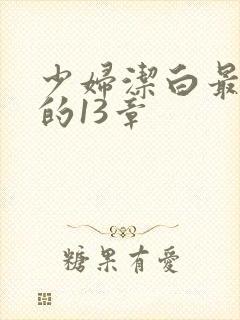 少妇洁白最刺激的13章
