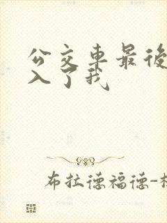 公交车最后一排入了我封面