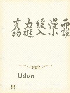 有力缓慢而坚定的进入小说