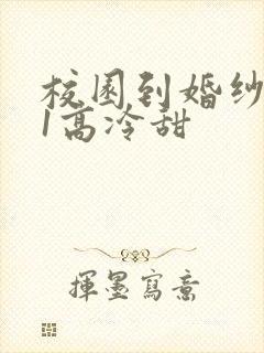 校园到婚纱1V1高冷甜