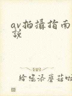 av拍摄指南小说