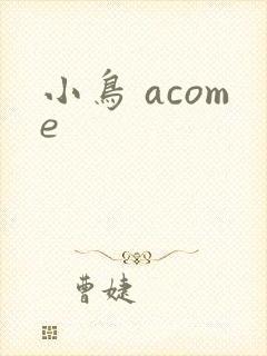 小鸟 acome