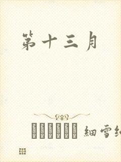 第十三月封面