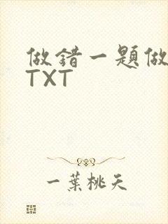 做错一题做一次TXT