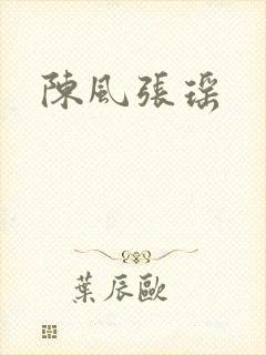 陈风张瑶封面