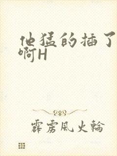 他猛的插了进去啊H封面