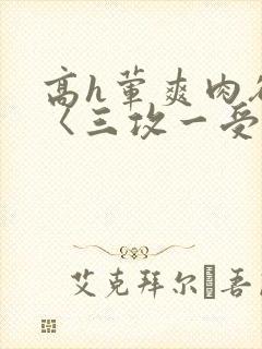 高h荤爽肉欲文〈三攻一受