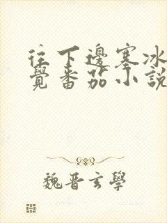 往下边塞冰棒感觉番茄小说