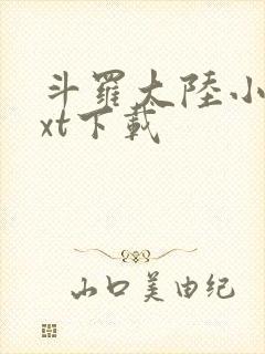 斗罗大陆小说txt下载封面