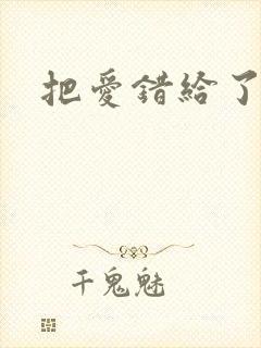 把爱错给了你