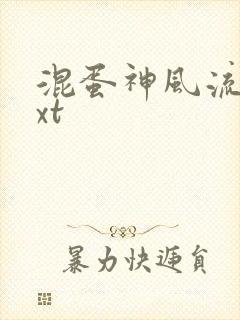 混蛋神风流史txt