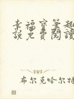 幸福宝笔趣阁小说免费阅读全文封面