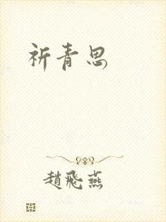祈青思封面