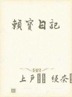 赖宝日记封面