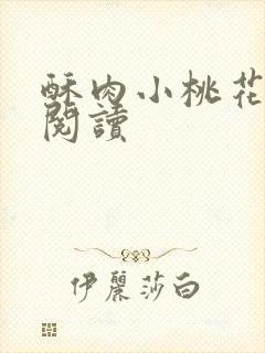 酥肉小桃花全文阅读