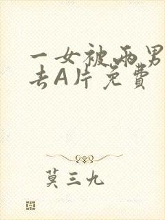 一女被两男桶进去A片免费