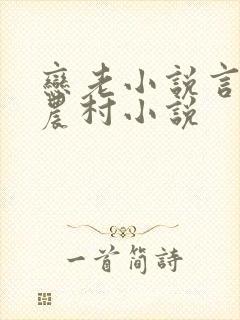 恋老小说言情网农村小说