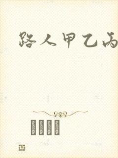 路人甲乙丙丁封面