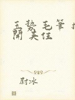 玉势 毛笔 撑开 夹住