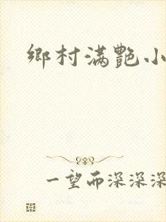 乡村满艳小说封面