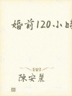 婚前120小时封面