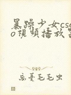 暴躁少女csgo视频播放器推荐